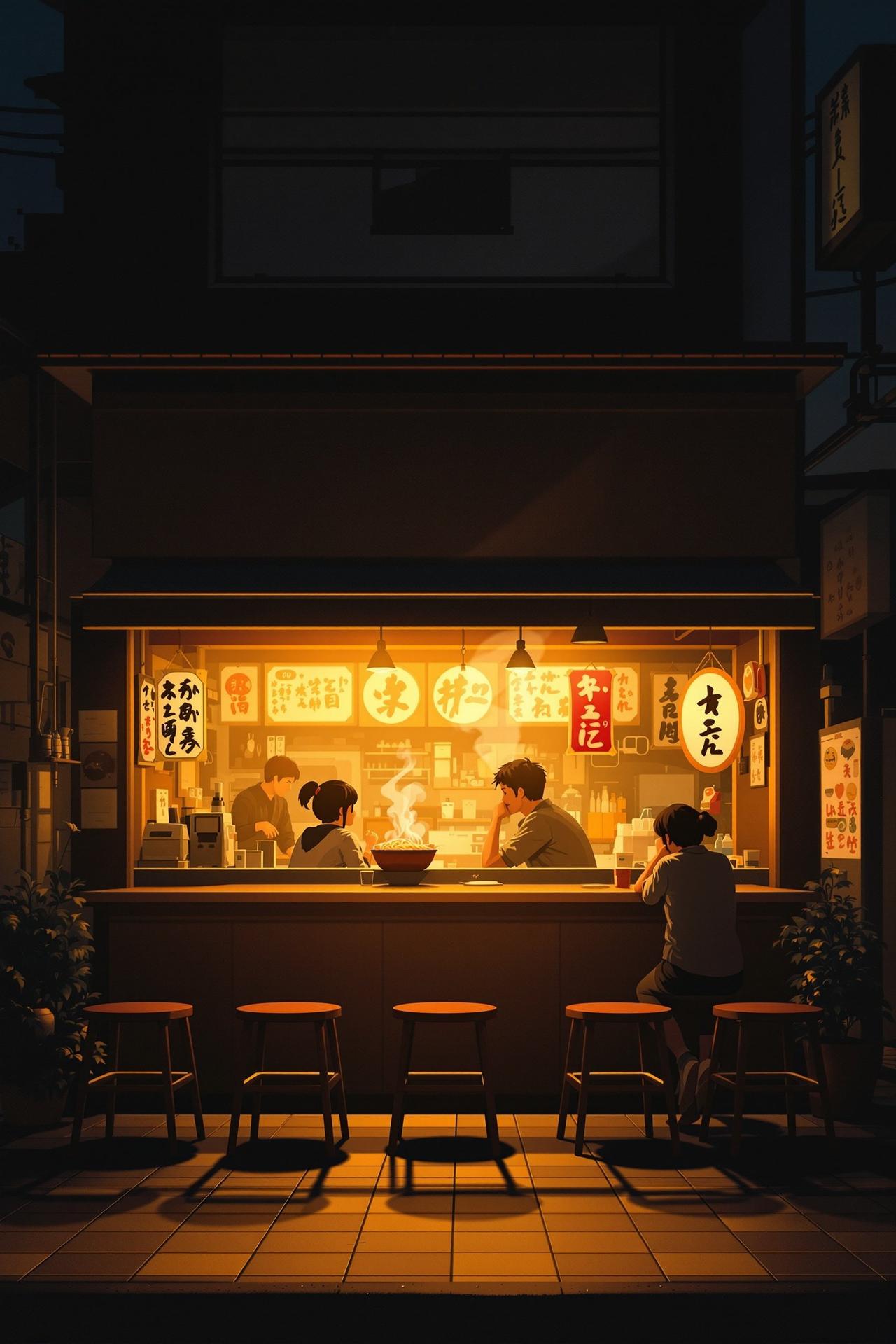 免费精品视频高分佳作电影《深夜食堂》高清海报，治愈系温情电影